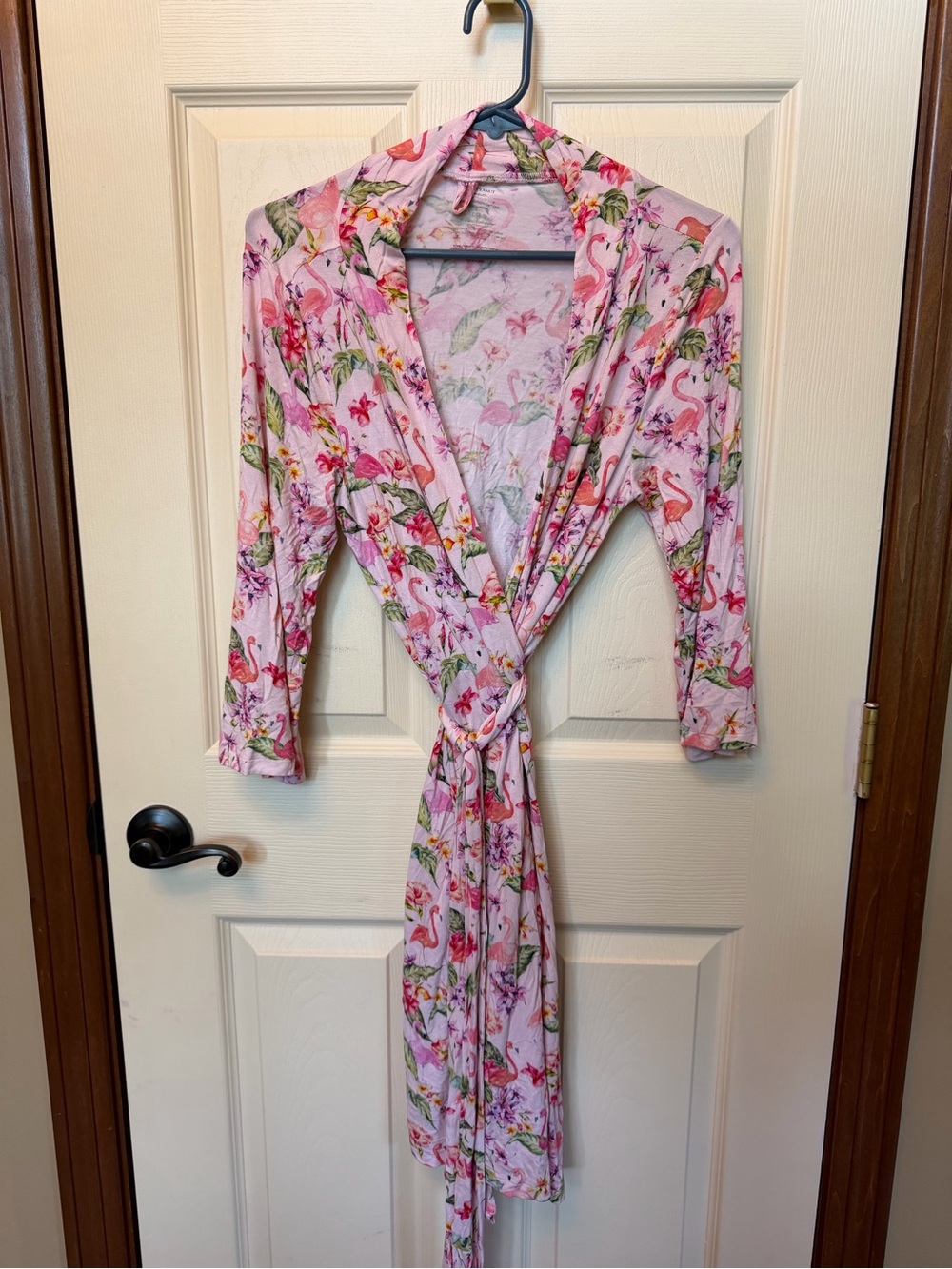 Posh Peanut Flamingo Pink Women's Wrap Robe